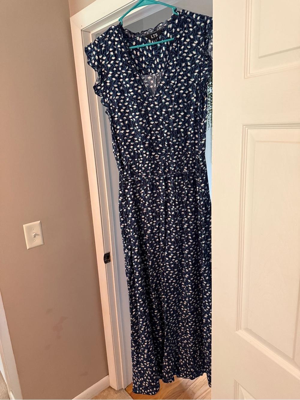 LTS Navy Floral Maxi Dress